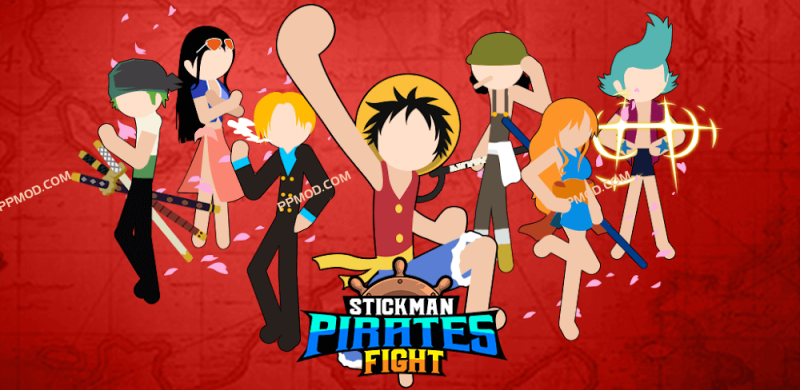 斯蒂克曼海盗大战 Stickman Pirates Fight Ver.5.9 MOD APK[无限宝石][无限金币]-PPMOD