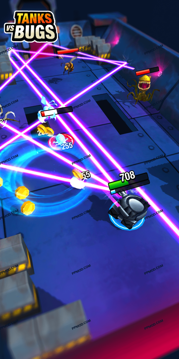 图片[4]-坦克大战虫子 Tanks vs Bugs Ver.1.2.3 MOD APK[一击必杀][高生命值]-PPMOD