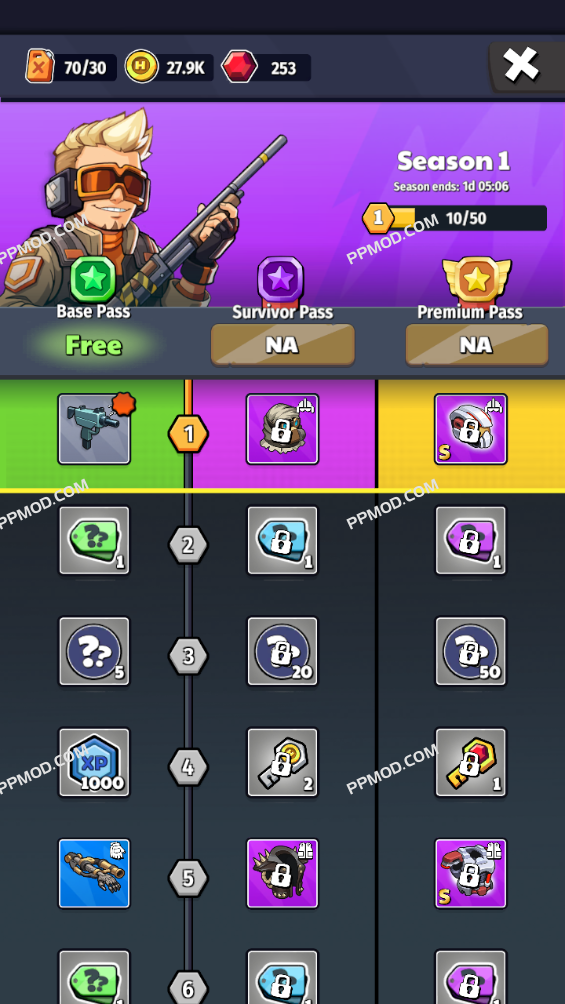 图片[4]-最后的英雄:射手启示录 Last Hero: Shooter Apocalypse Ver.0.25.0.2210 MOD APK[上帝模式][生命不减]-PPMOD