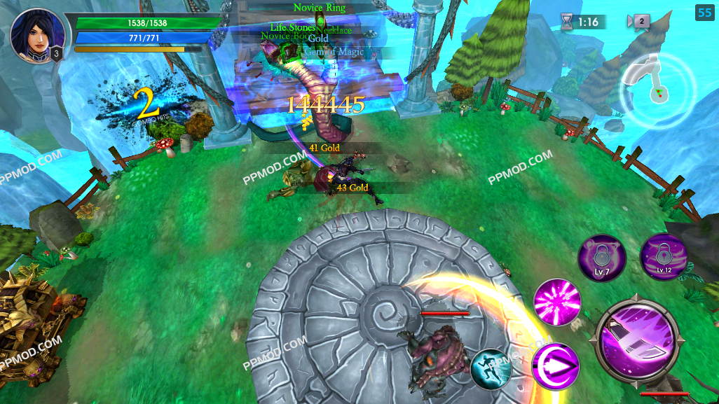 图片[4]-黎明之刃 破解版 Dawnblade Ver.1.6.18 MOD APK[伤害倍数][上帝模式][冻结敌人]-PPMOD