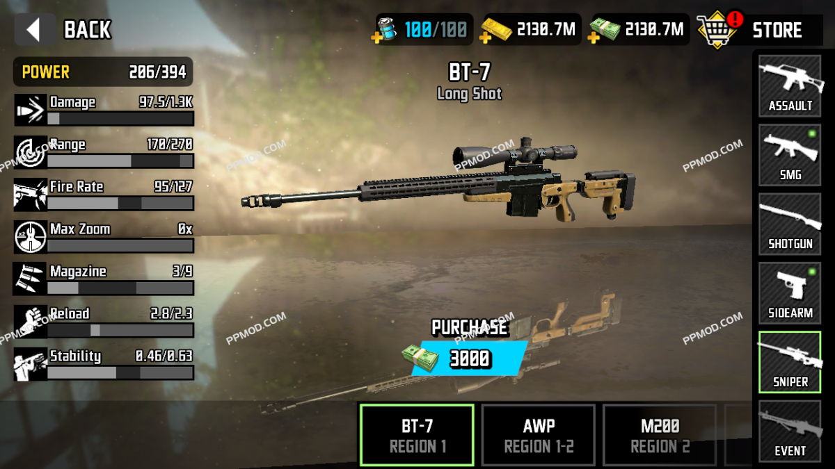 图片[3]-僵尸狙击手：最后的希望3 Zombie Sniper War 3 Ver.1.5 MOD APK [无限硬币][无限弹药][无限黄金]-PPMOD