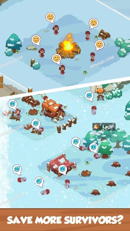 图片[3]-冰雪村庄:大亨生存 破解版 Icy Village: Tycoon Survival 破解版 Ver.3.6.0 MOD APK[无限钻石][无限资源]-PPMOD