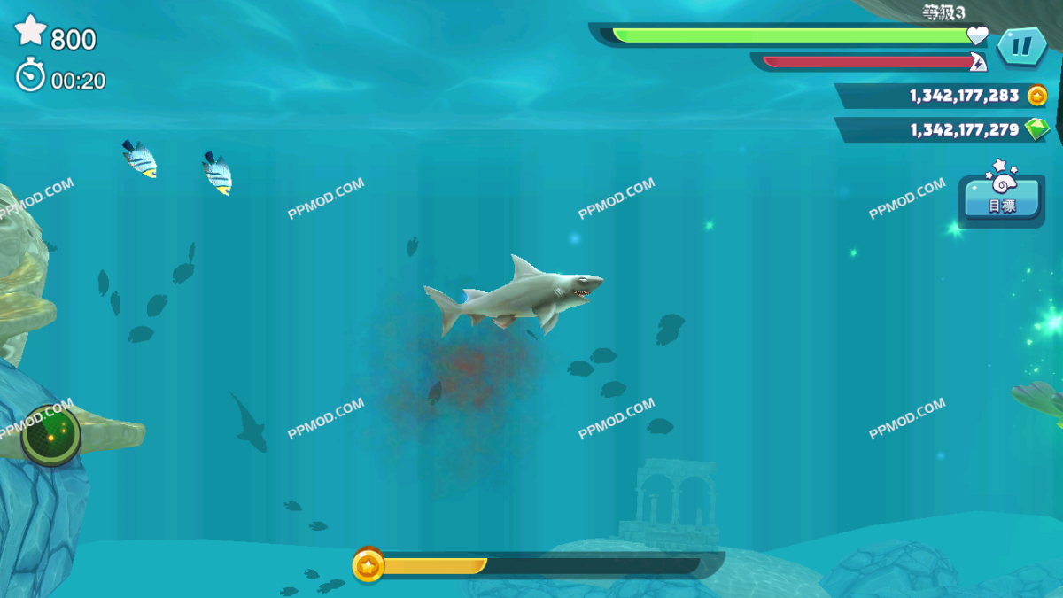 图片[1]-饥饿鲨：进化 Hungry Shark Evolution Ver.11.2.0 MOD APK【无限金币][无限钻石]-PPMOD