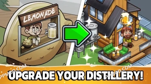 图片[1]-闲置酿酒大亨 破解版 Idle Distiller Tycoon: Factory Ver.3.8.4 MOD APK[无限钻石]-PPMOD