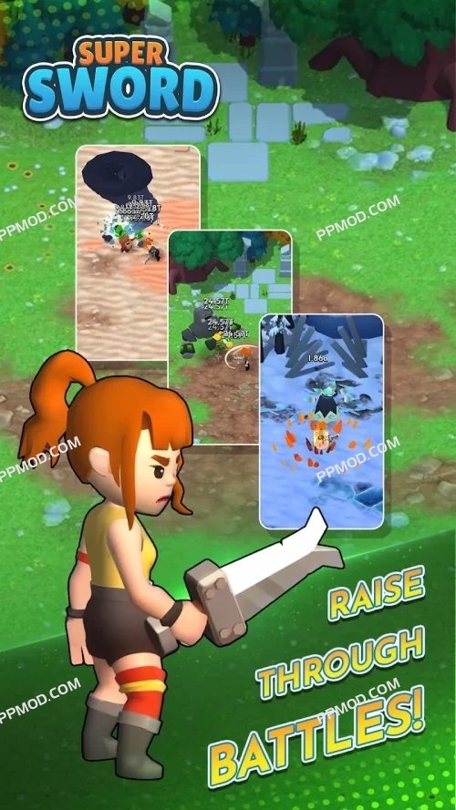 图片[1]-超级剑 Super Sword Ver.1.0.31 MOD APK [无限钻石][无限金币][上帝模式]-PPMOD