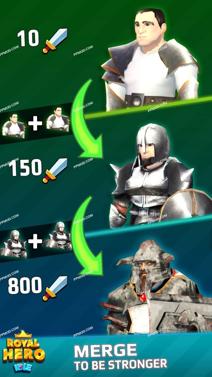 图片[3]-闲置皇家英雄 破解版 Idle Royal Hero Ver.1.2.0 MOD APK[无限钻石][一击必杀]-PPMOD