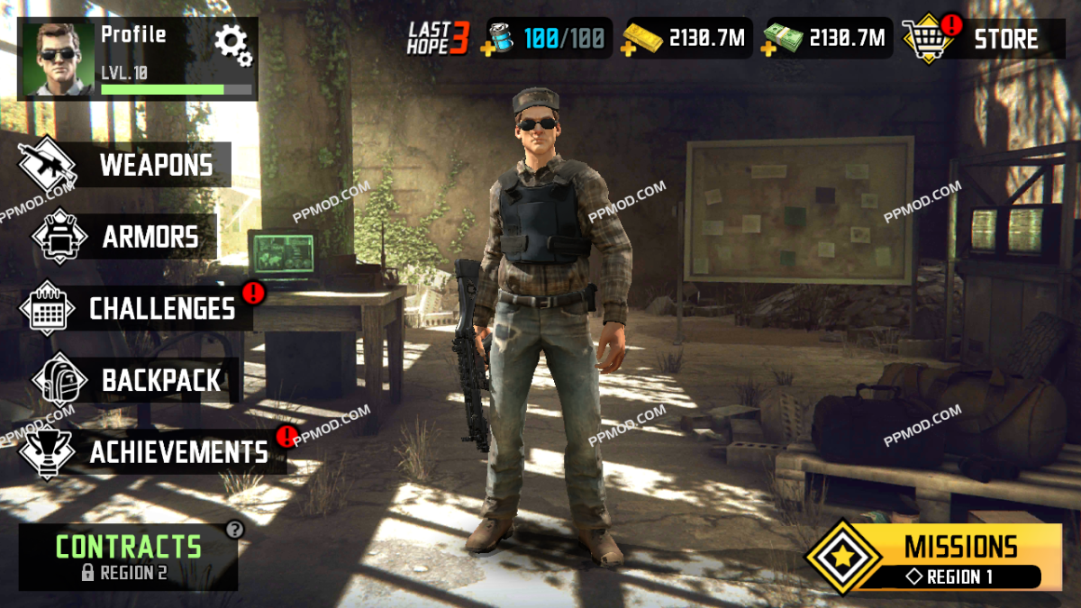 图片[2]-僵尸狙击手：最后的希望3 Zombie Sniper War 3 Ver.1.5 MOD APK [无限硬币][无限弹药][无限黄金]-PPMOD