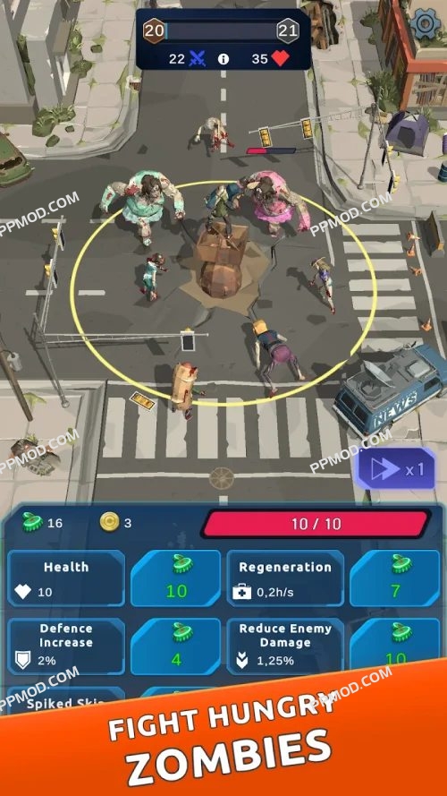 图片[2]-闲置的幸存者-塔防 破解版 Idle Survivor – Tower Defense Ver.0.4.0 MOD APK[无限子弹][上帝模式][去除广告]-PPMOD