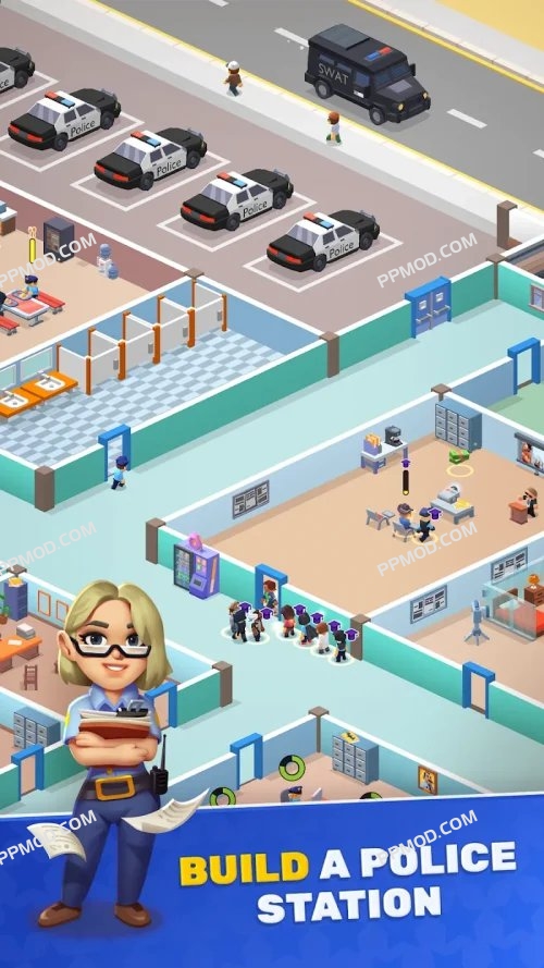 图片[3]-警察局大亨 Police Department Tycoon 破解版 Ver.1.0.13[无限钻石][无限金钱][无线点数]-PPMOD