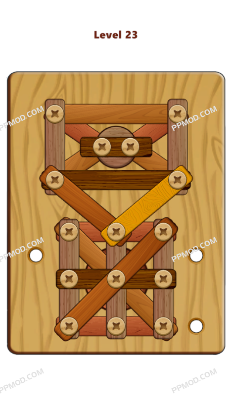 图片[2]-木螺母和螺栓拼图 破解版 Wood Nuts & Bolts Puzzle Ver.6.4 MOD APK [无限金钱][去除广告]-PPMOD