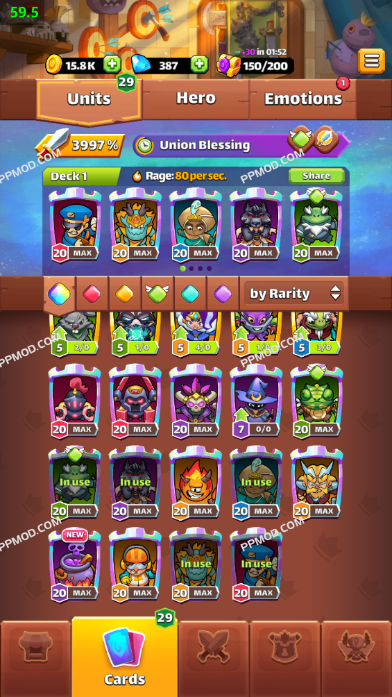 图片[1]-皇冠冲突-塔防 破解版 Crown Clash Ver.0.0.39 MOD APK[解锁卡片][免费升级]-PPMOD