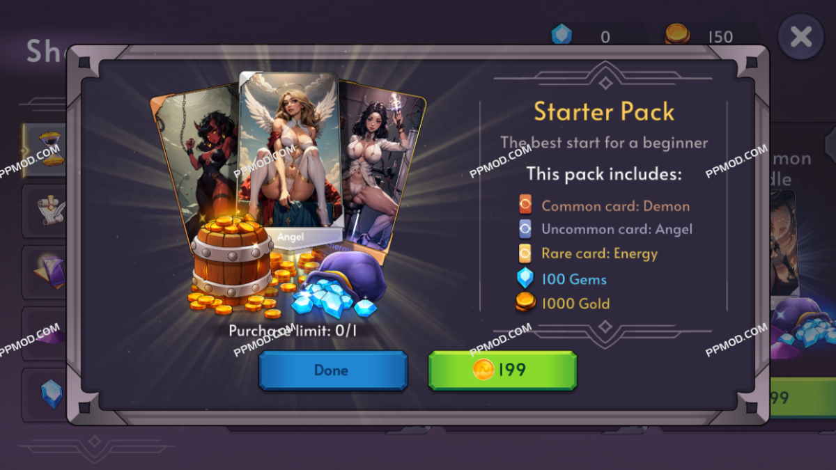 图片[1]-[18+]欲望后宫 破解版 Harem of Lust: Battle Cards Ver.1.10.21 MOD APK[超高伤害][上帝模式]-PPMOD