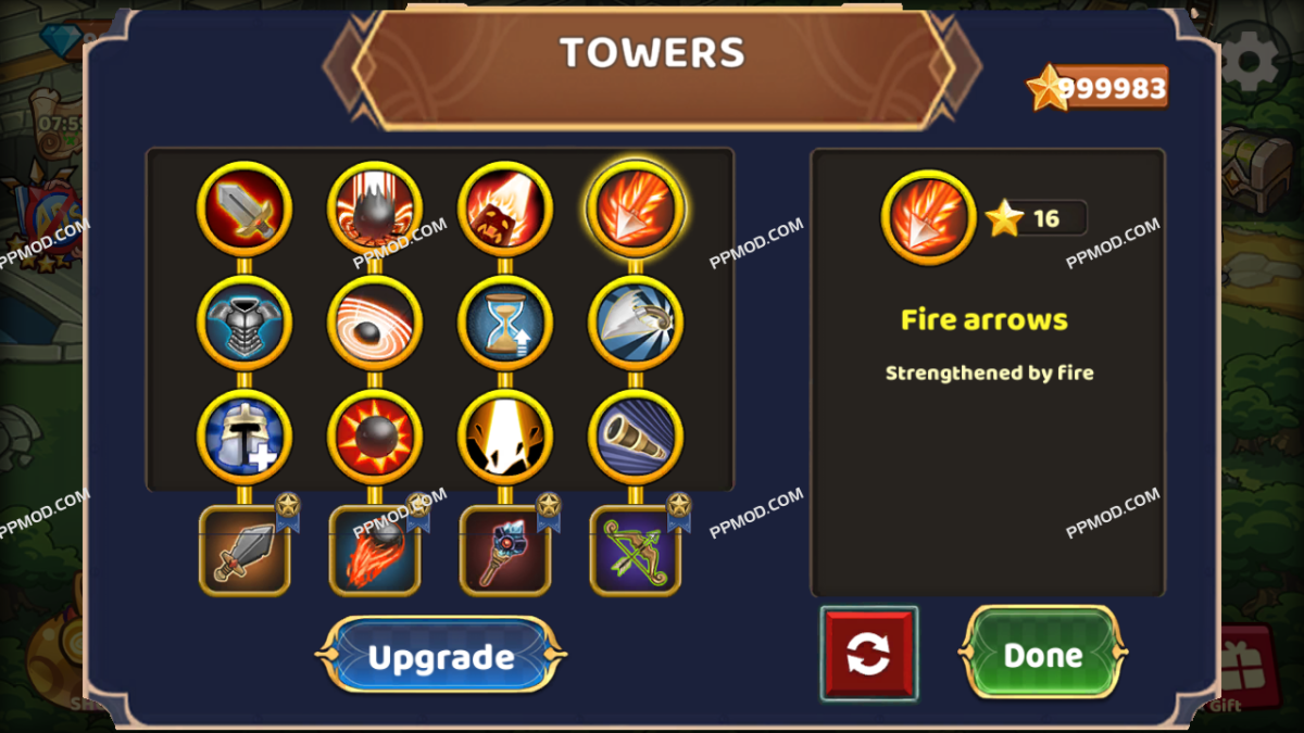 图片[2]-塔防王国 破解版 Defense Kingdom Rush Tower TD Ver.1.3 MOD APK[无限钻石][无限星星]-PPMOD