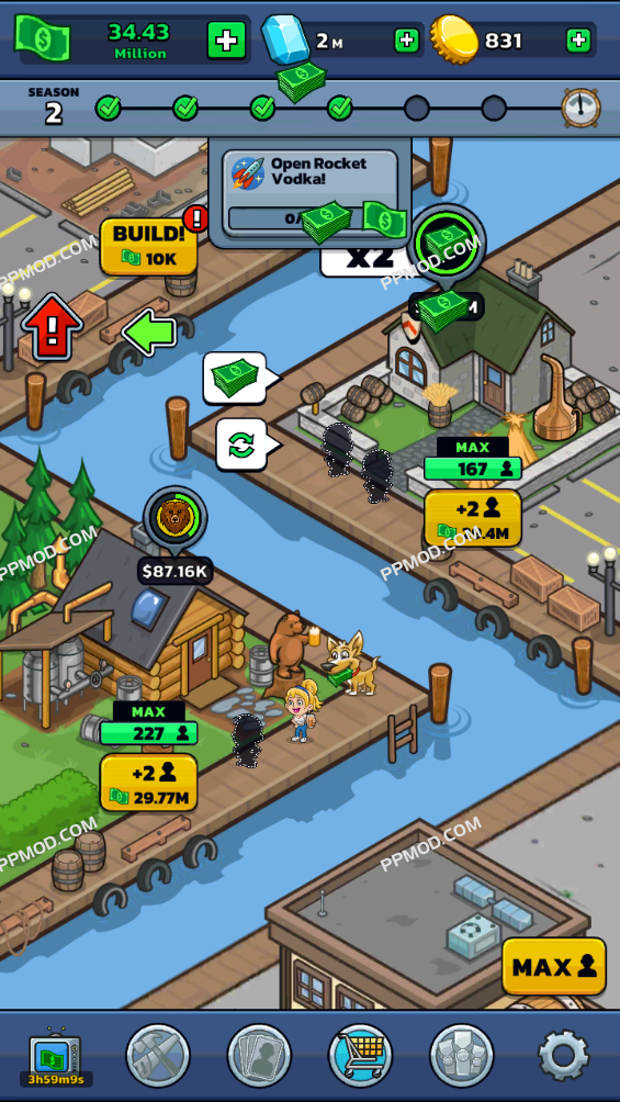 图片[1]-闲置酿酒厂大亨 破解版 Idle Distiller Tycoon: Factory Ver.3.13.0 MOD APK[无限钻石]-PPMOD